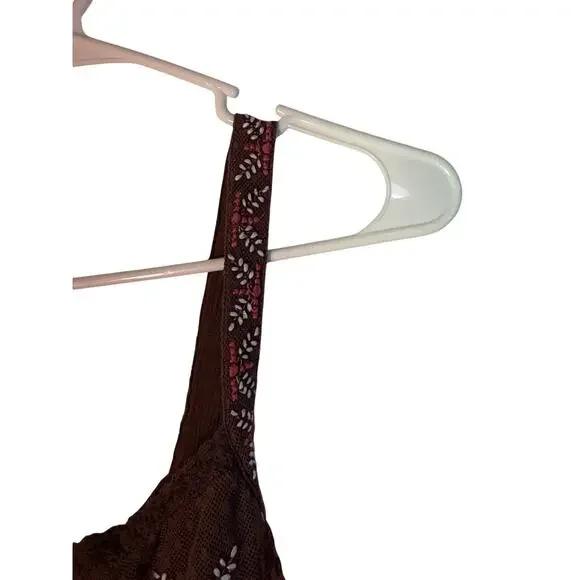 Boho country Shyanne Women's Tie Back Embellished Tank Size XL - Picture 5 of 11